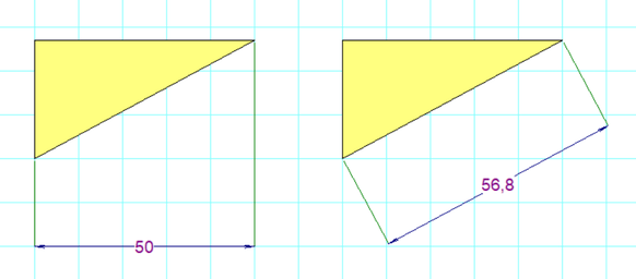 diferencia entre dimensiones lineales y alineadas