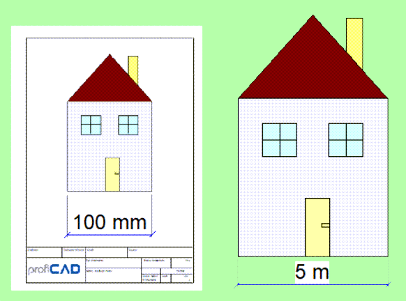 ¿Cómo se calcula la escala de los dibujos?