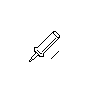 cursor: schuine verbinding