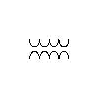 transformer with two windings - single-line