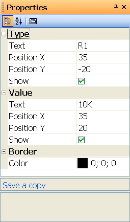 Symbol properties