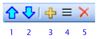 Schaltflächen des Panels Ebenen