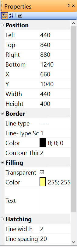 panel Properties