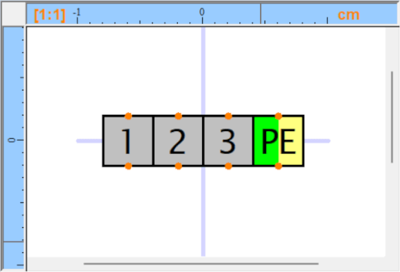 Klemmenstrook in de symbooleditor